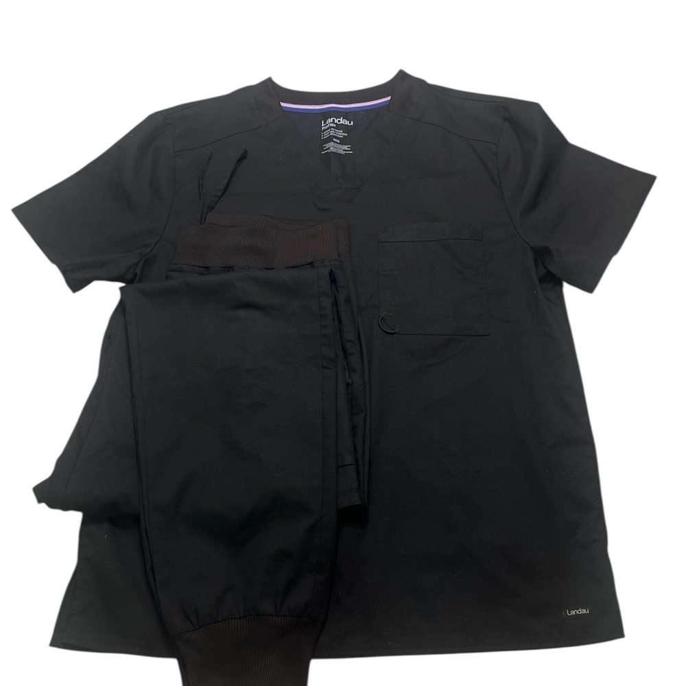 Landau Black Jogger Track Pants for Versatile Comfort